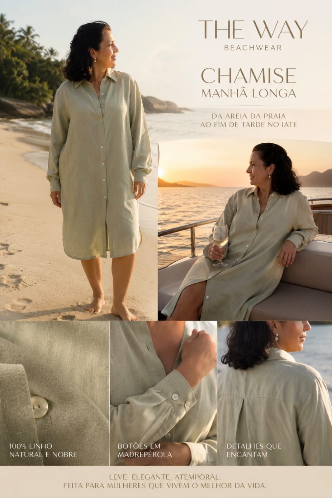 Chemise Verde Oliva - Imagem 3