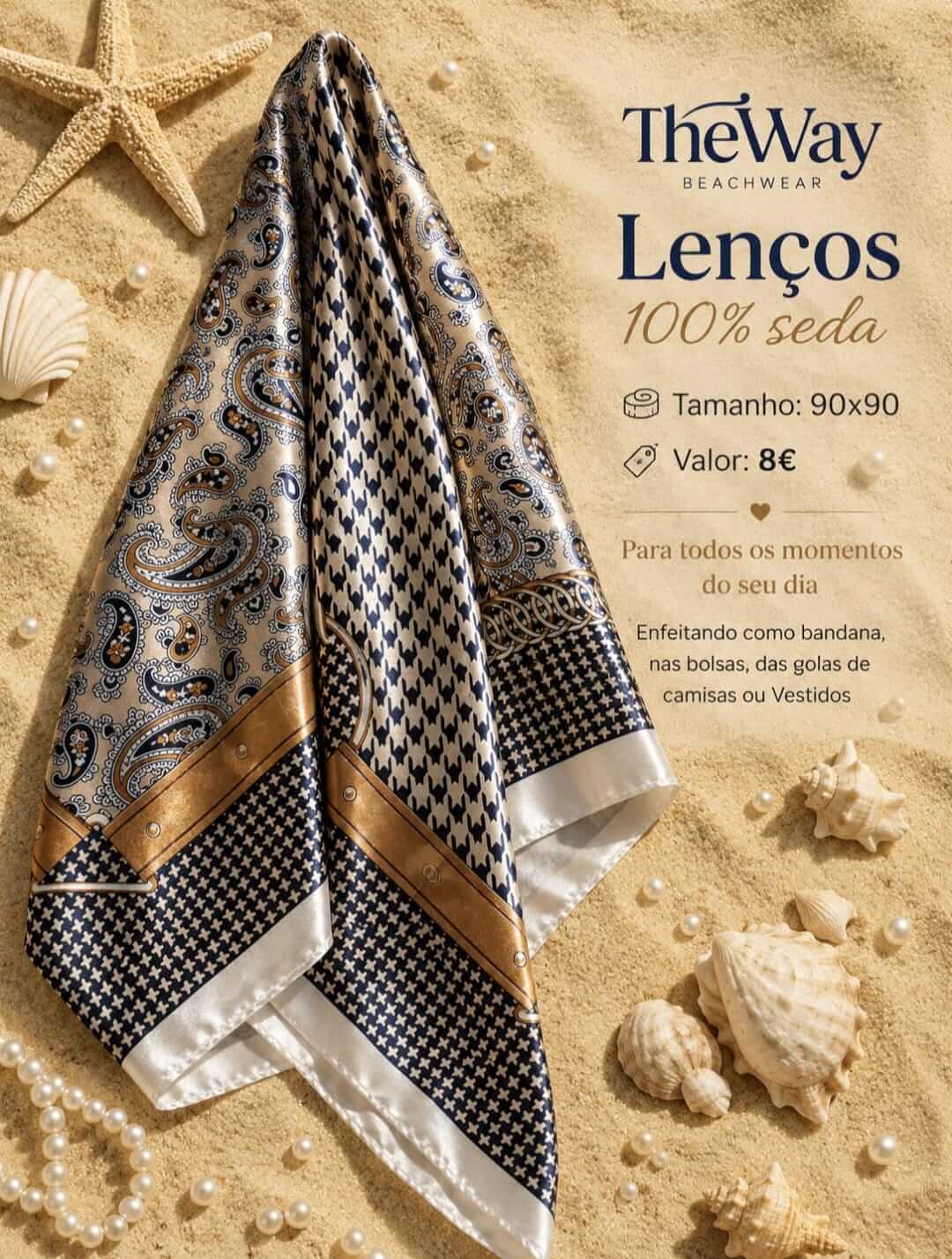 Lenço 100% Seda - Imagem 6