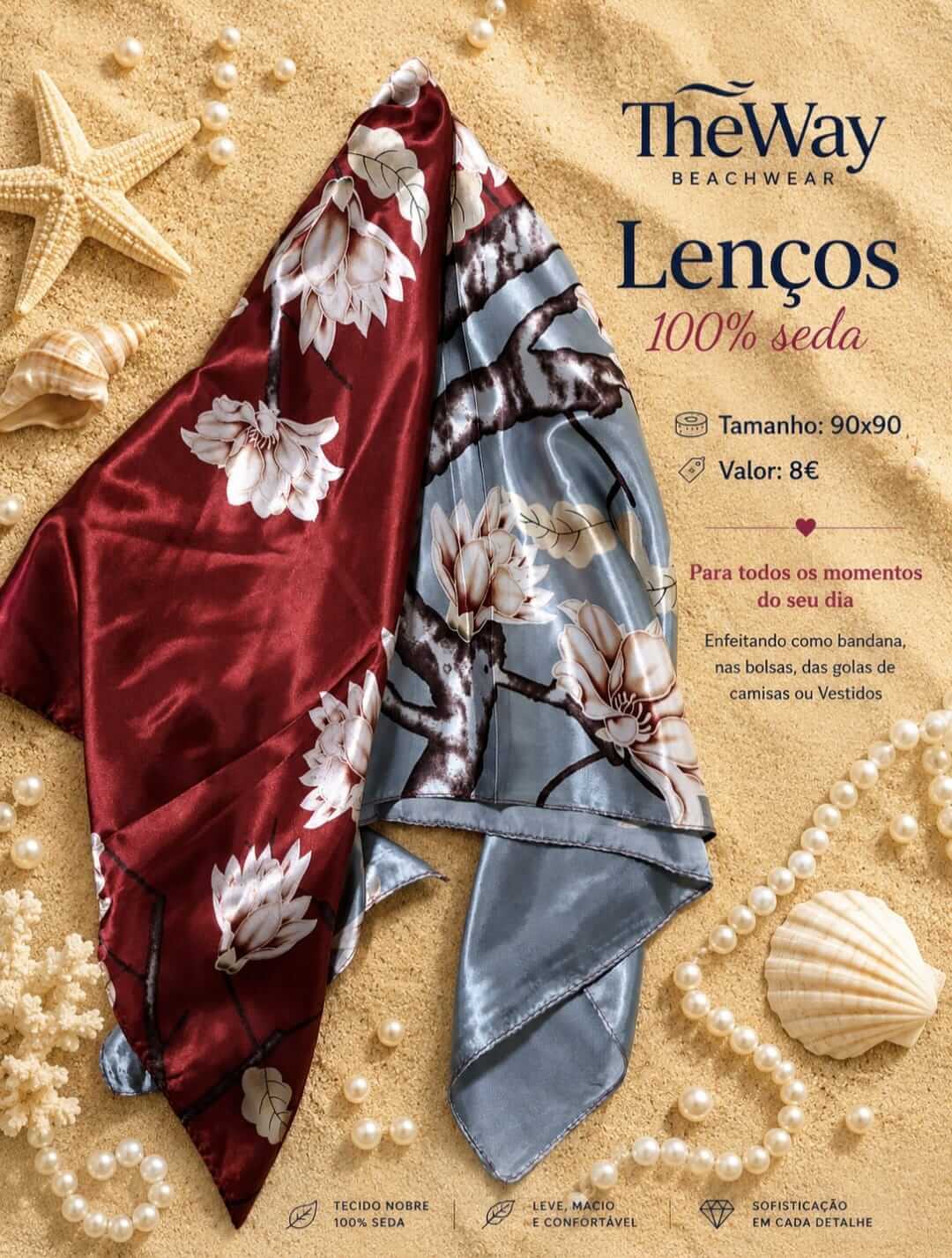 Lenço 100% Seda - Imagem 9
