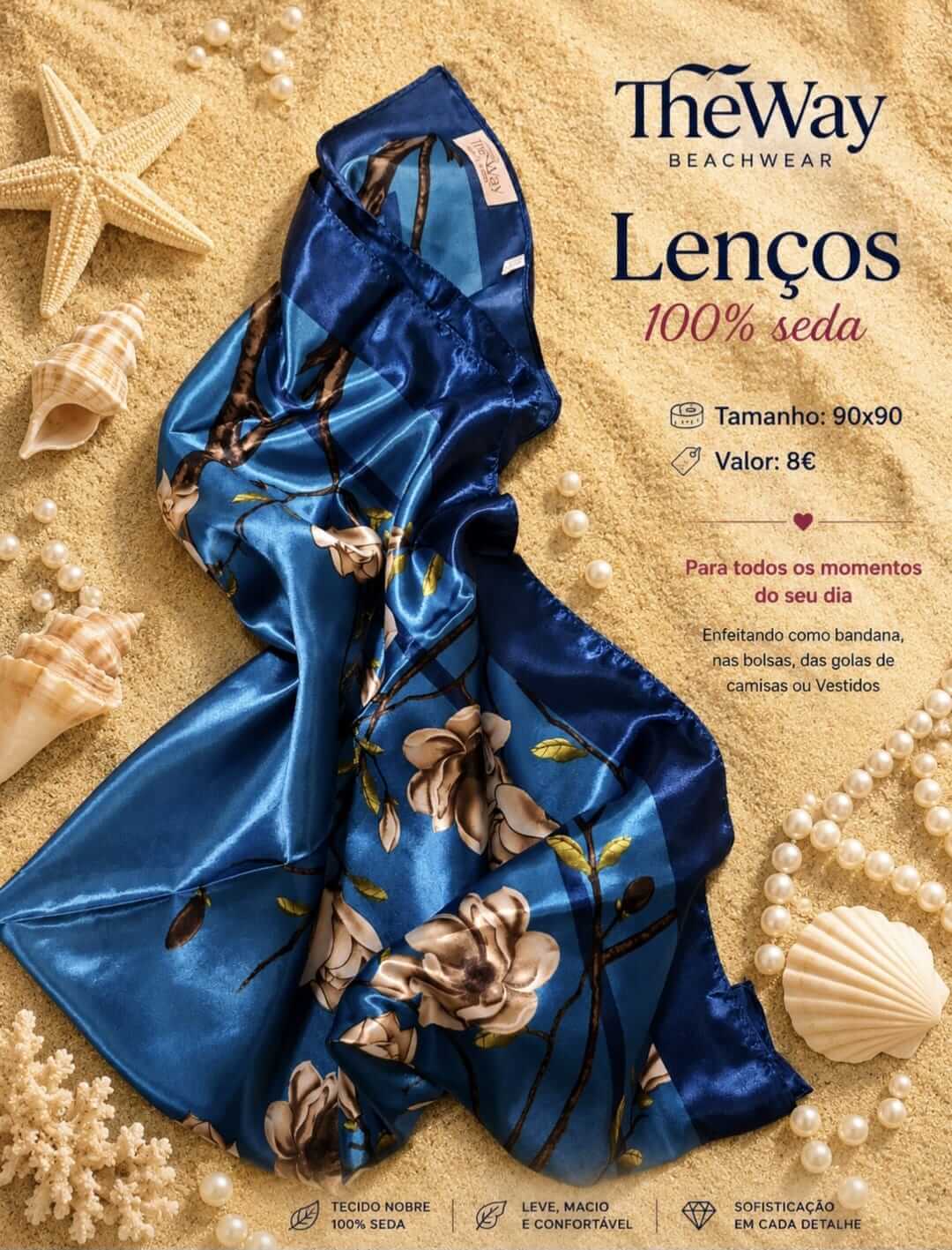 Lenço 100% Seda - Imagem 10