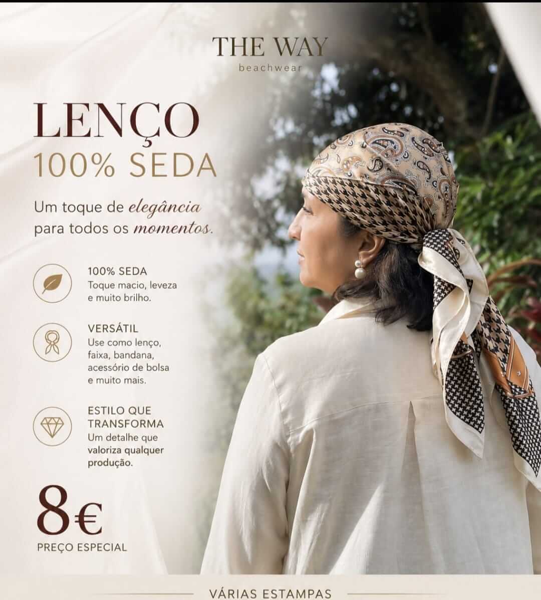 Lenço 100% Seda - Imagem 4